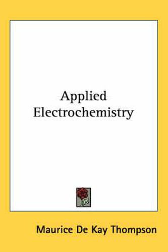Cover image for Applied Electrochemistry