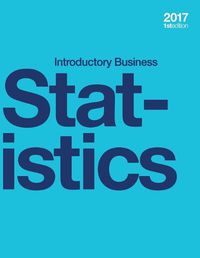Cover image for Introductory Business Statistics (paperback, b&w)
