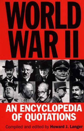 Cover image for World War II: An Encyclopedia of Quotations