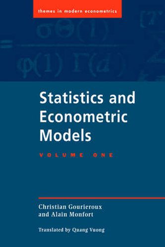 Cover image for Statistics and Econometric Models