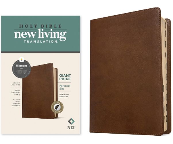 Cover image for NLT Personal Size Giant Print Bible, Filament Edition, Brown