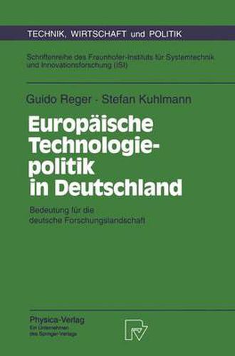 Cover image for Europaische Technologiepolitik in Deutschland