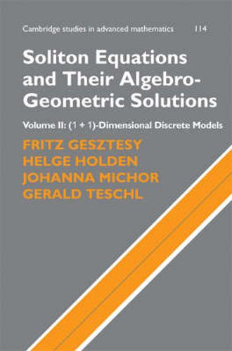 Cover image for Soliton Equations and Their Algebro-Geometric Solutions: Volume 2, (1+1)-Dimensional Discrete Models