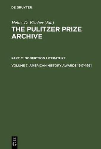 Cover image for American History Awards 1917-1991: From Colonial Settlements to the Civil Rights Movements