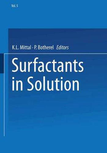 Cover image for Surfactants in Solution: Volume 5