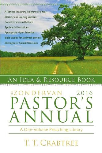 The Zondervan 2016 Pastor's Annual: An Idea and Resource Book