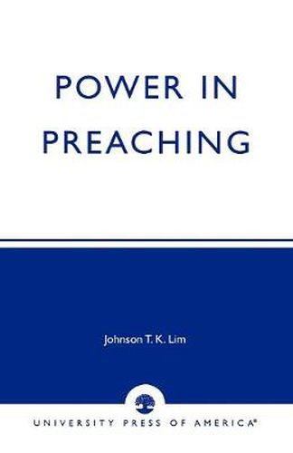 Cover image for Power in Preaching