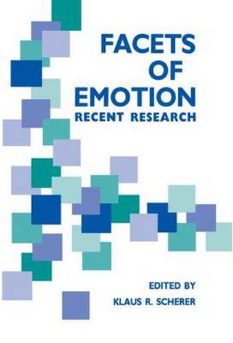 Cover image for Facets of Emotion: Recent Research