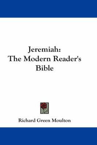 Cover image for Jeremiah: The Modern Reader's Bible