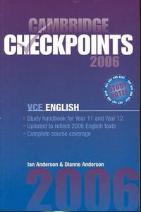 Cover image for Cambridge Checkpoints VCE English 2006