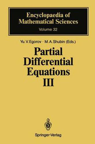 Cover image for Partial Differential Equations III: The Cauchy Problem: Qualitative Theory of Partial Differential Equations