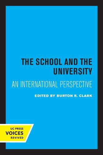 Cover image for The School and the University: An International Perspective