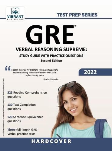 Cover image for GRE Verbal Reasoning Supreme: Study Guide with Practice Questions