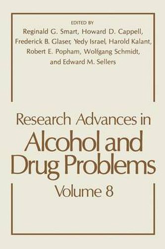 Research Advances in Alcohol and Drug Problems