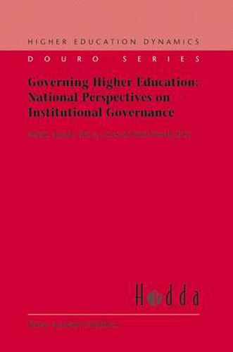 Cover image for Governing Higher Education: National Perspectives on Institutional Governance