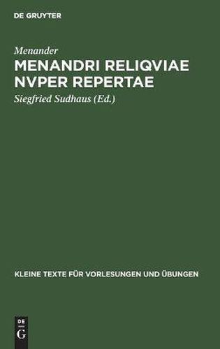 Menandri reliqviae nvper repertae