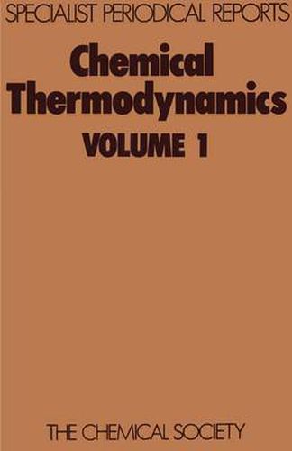 Cover image for Chemical Thermodynamics: Volume 1