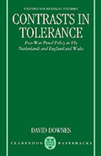 Cover image for Contrasts in Tolerance: Post-war Penal Policy in the Netherlands and England and Wales