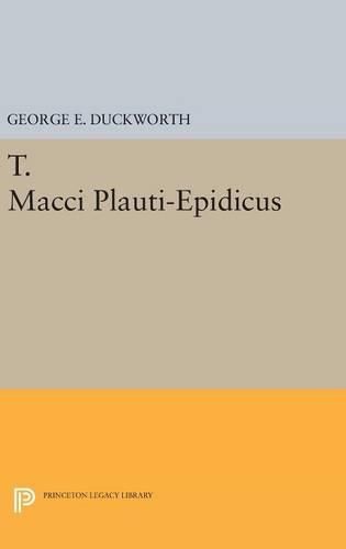 Cover image for T. Macci Plauti-Epidicus