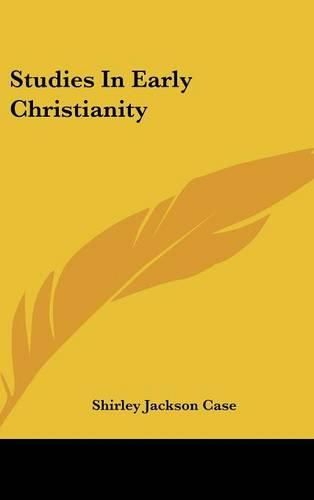 Cover image for Studies in Early Christianity
