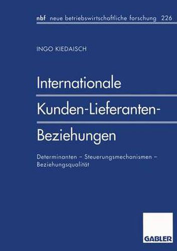 Cover image for Internationale Kunden-Lieferanten-Beziehungen