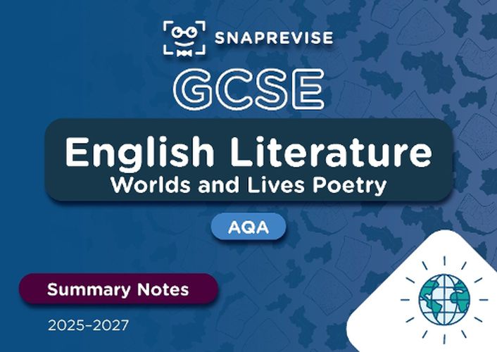 Cover image for SnapRevise GCSE AQA English Literature: Worlds and Lives Poetry Summary Notes