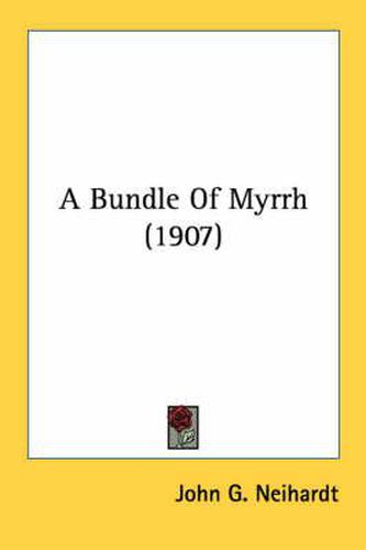 Cover image for A Bundle of Myrrh (1907)