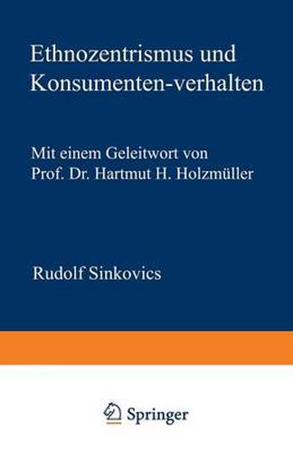 Cover image for Ethnozentrismus Und Konsumentenverhalten