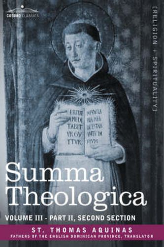 Cover image for Summa Theologica, Volume 3 (Part II, Second Section)