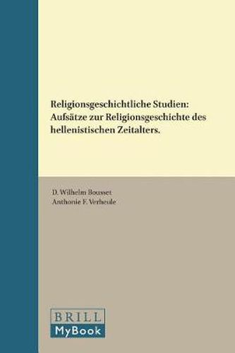 Cover image for Religionsgeschichtliche Studien: Aufsatze zur Religionsgeschichte des hellenistischen Zeitalters