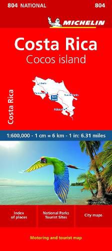 Cover image for Costa Rica - National Map 804