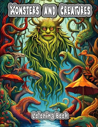 Cover image for Monsters and Creatures Coloring Book