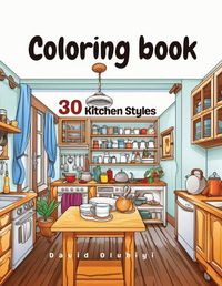 Cover image for kitchen styles coloring book