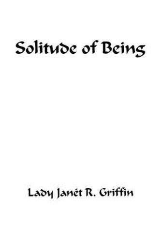 Cover image for Solitude of Being