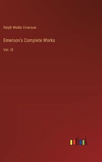 Cover image for Emerson's Complete Works