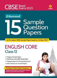 Cover image for Cbse Board Exams 2023 I-Succeed 15 Sample Question Papers English Core Class 12th