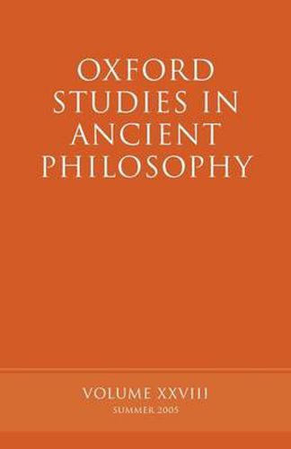 Cover image for Oxford Studies in Ancient Philosophy