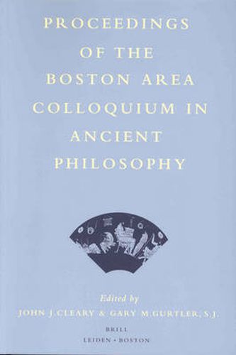 Proceedings of the Boston Area Colloquium in Ancient Philosophy: Volume XV (1999)