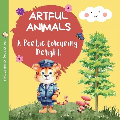 Cover image for Artful Animals: A Poetic Colouring Delight