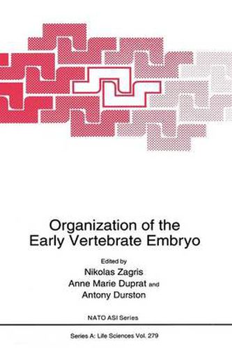 Cover image for Organization of the Early Vertebrate Embryo