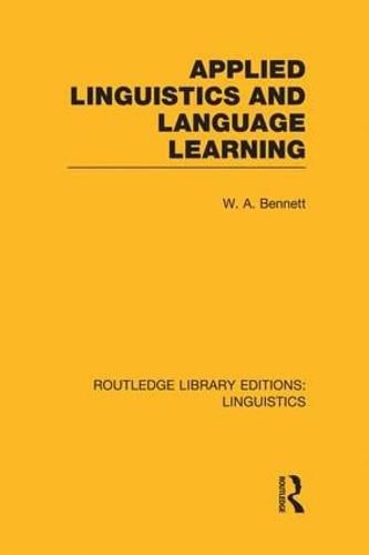 Cover image for Applied Linguistics and Language Learning