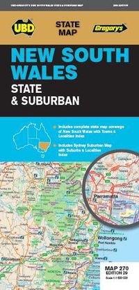 Cover image for New South Wales State & Suburban Map 270 29th ed