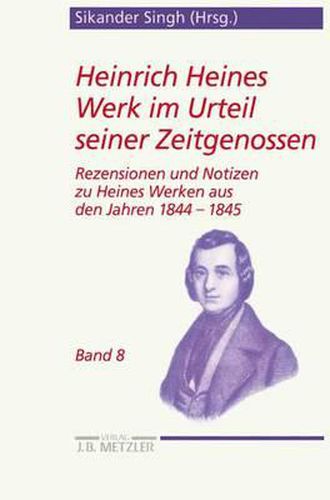 Cover image for Heinrich Heines Werk im Urteil seiner Zeitgenossen: Rezensionen und Notizen zu Heines Werken aus den Jahren 1844 bis 1845