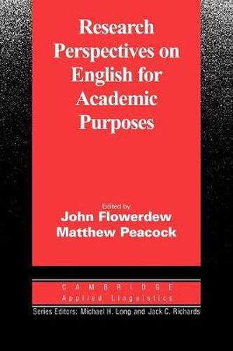 Cover image for Research Perspectives on English for Academic Purposes