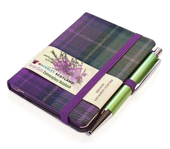 Cover image for Waverley S.T. (S): Heather Mini with Pen Pocket Genuine Tartan Cloth Commonplace Notebook
