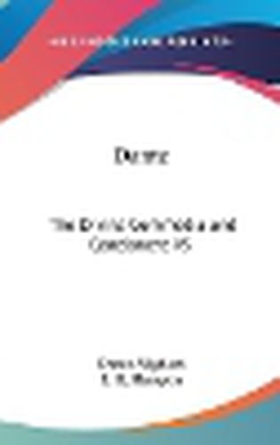 Cover image for Dante: The Divina Commedia and Canzionere V5