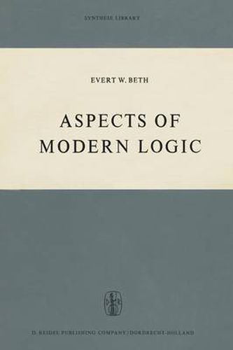 Cover image for Aspects of Modern Logic