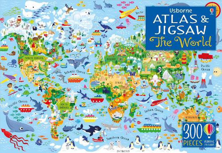 Usborne Atlas and Jigsaw The World