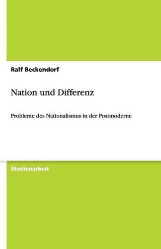 Cover image for Nation und Differenz: Probleme des Nationalismus in der Postmoderne