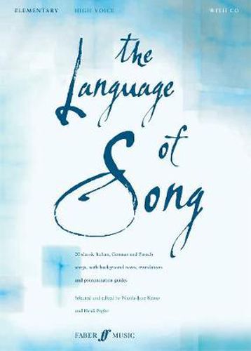 Cover image for The Language Of Song: Elementary (High Voice)